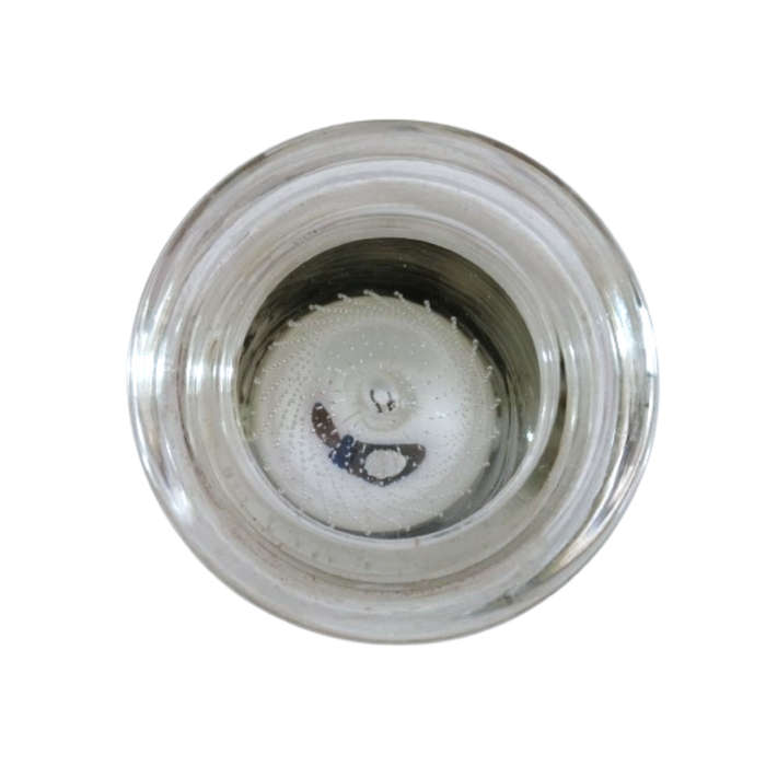 Orrefors Large Clear Glass Vase with Controlled Bubbles