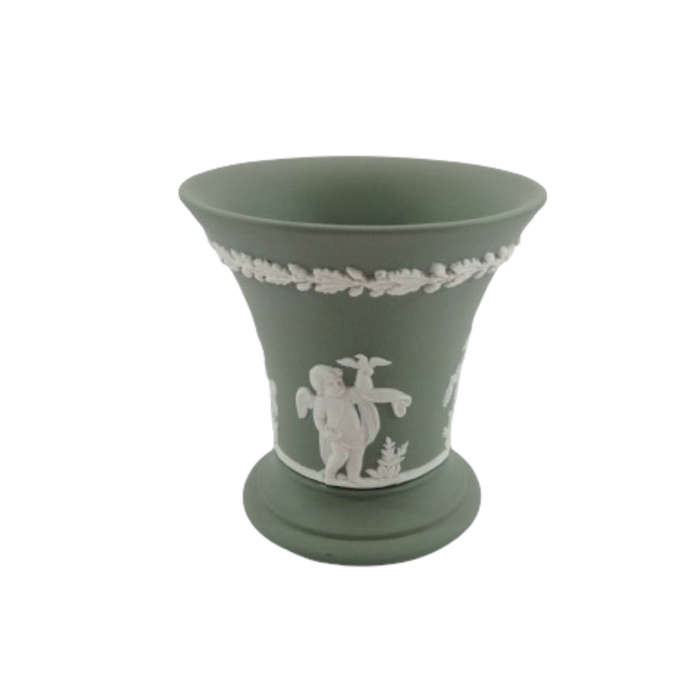 Wedgwood Jasper Sage Green Vase