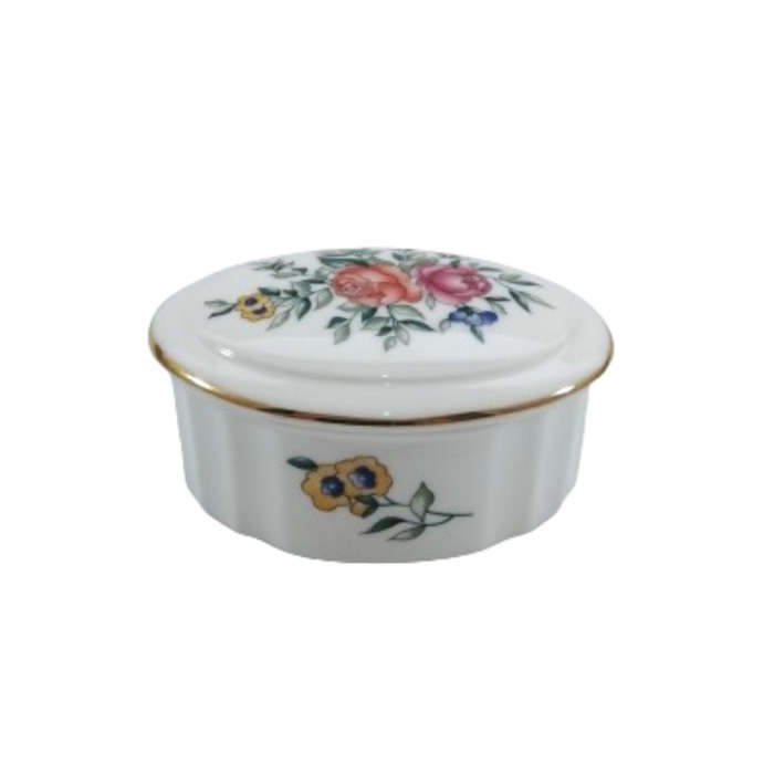 Wedgwood Avebury Round Fluted Trinket Lidded Dish