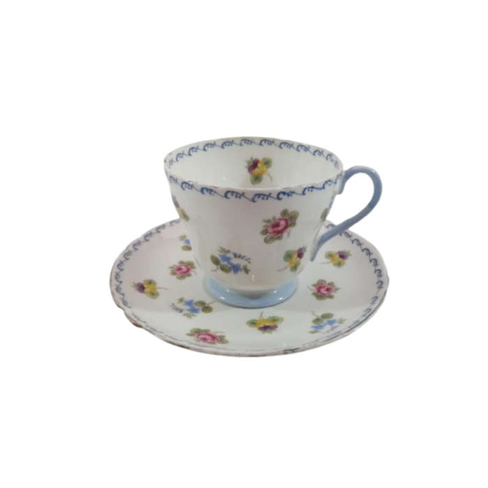 Shelley Trio Pansies, Roses and Forget-me-nots