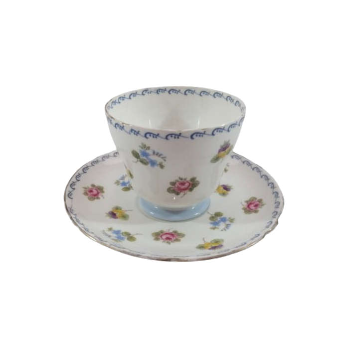 Shelley Trio Pansies, Roses and Forget-me-nots