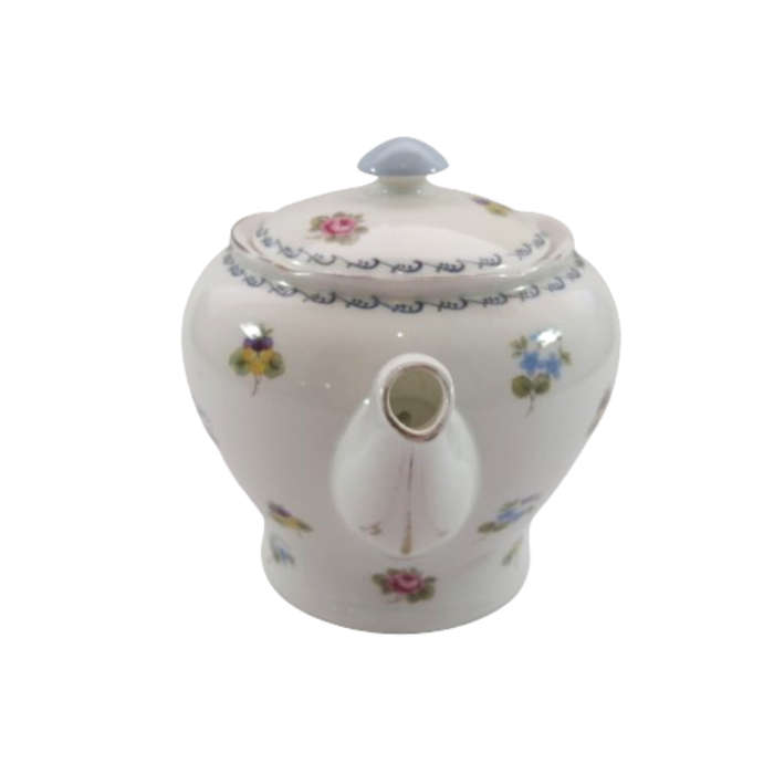 Shelley Tea Pot Pansies, Roses and Forget-me-nots
