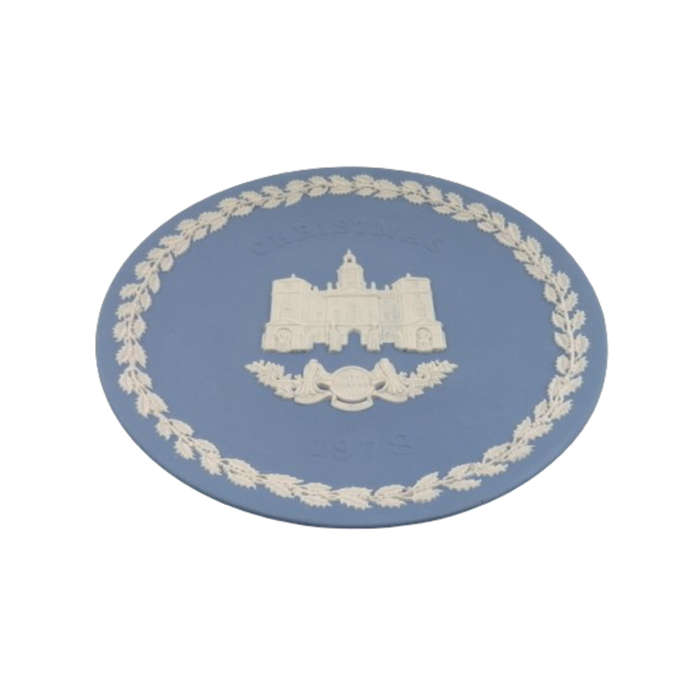 Vintage Wedgwood Jasper Blue Large Christmas 1978 Plate
