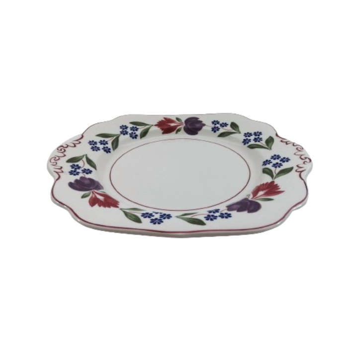 Adams Ironstone Pottery Large Eared Cake Plate