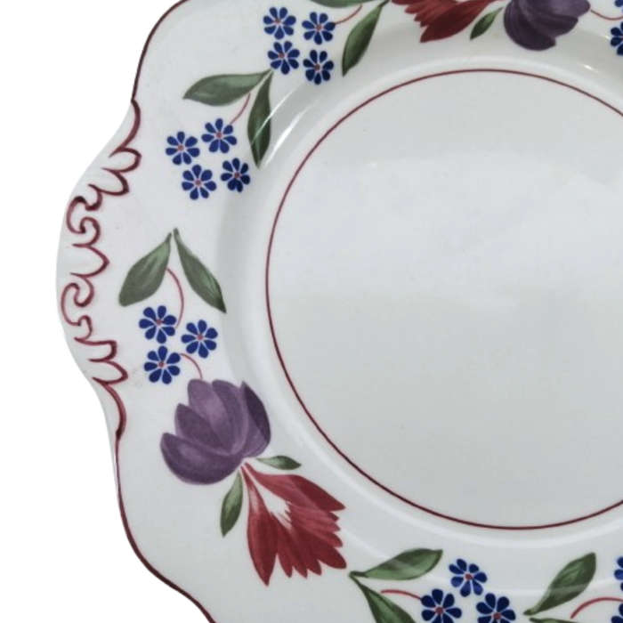Adams Ironstone Pottery Large Eared Cake Plate