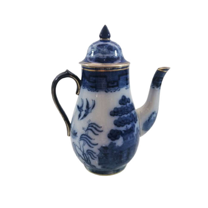 Booths Antique Davenport Blue Willow Coffee Pot
