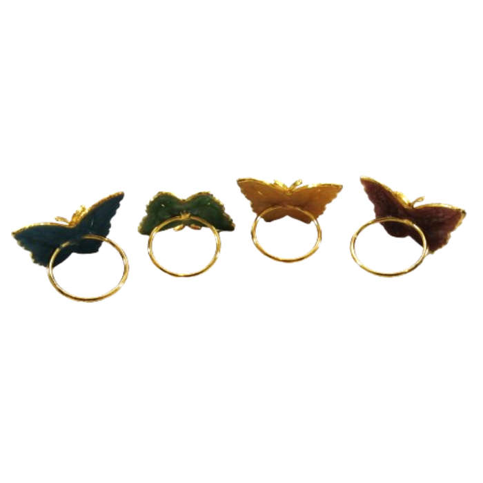 Lenox Butterfly Meadow Metal Enameled Napkin Rings