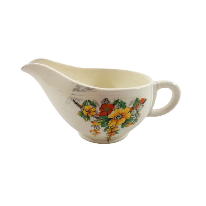 Grindley Pretty Creamer Milk Jug Bright Flowers