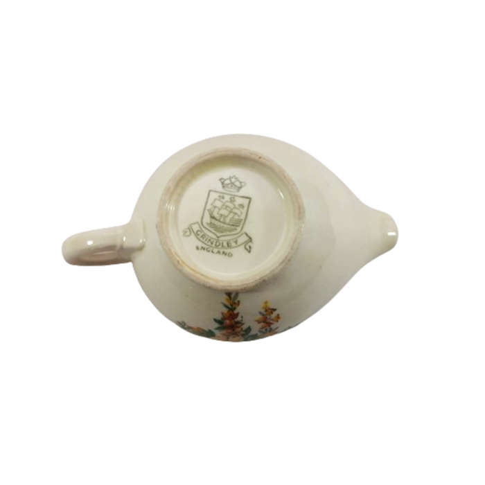 Grindley Pretty Creamer Milk Jug Bright Flowers
