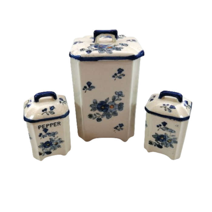 Vintage Ceramic Canisters Storage Jars