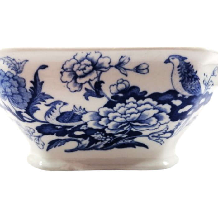 Mason`s Ironstone China Blue and White oblong serving bowl