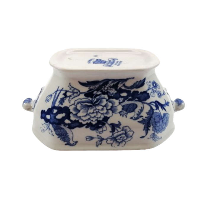 Mason`s Ironstone China Blue and White oblong serving bowl