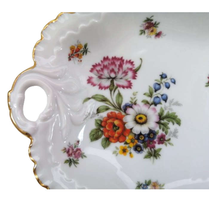 Dresden Echles Porzellan plate exquisite wild flowers