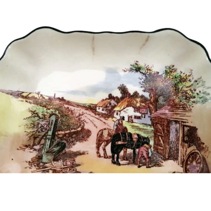 Royal Doulton Charles Noke Rustic England Sandwich Dish