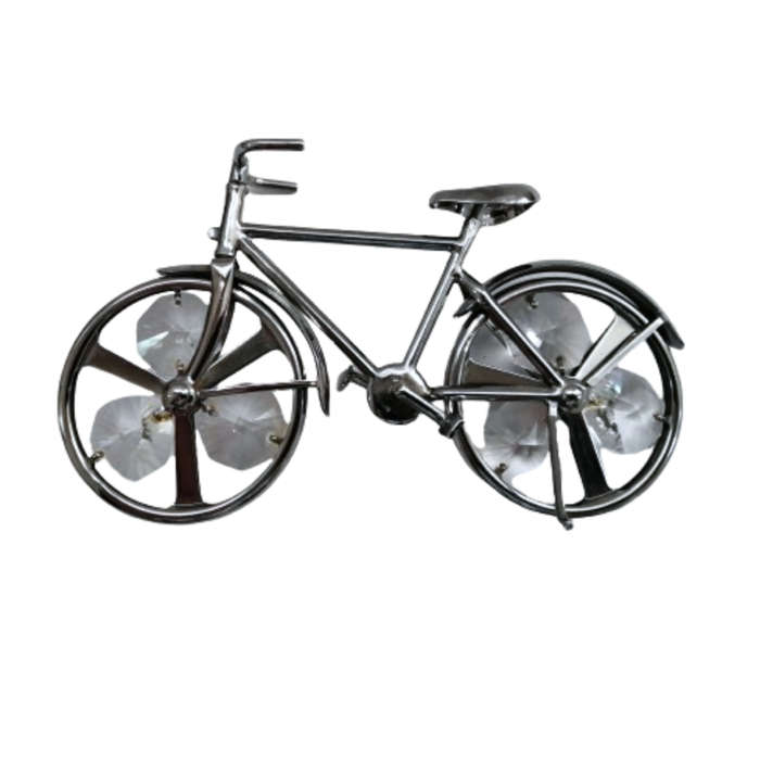 CRYSTOCRAFT Ornament, Bike with Clear Bohemian Crystals