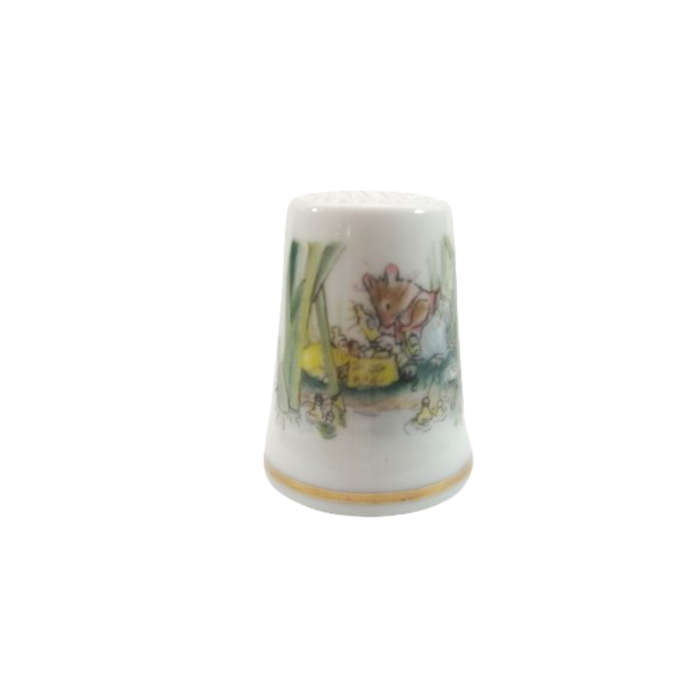 Royal Doulton Brambly Hedge China Thimble Basil in the Rushes, Boxed