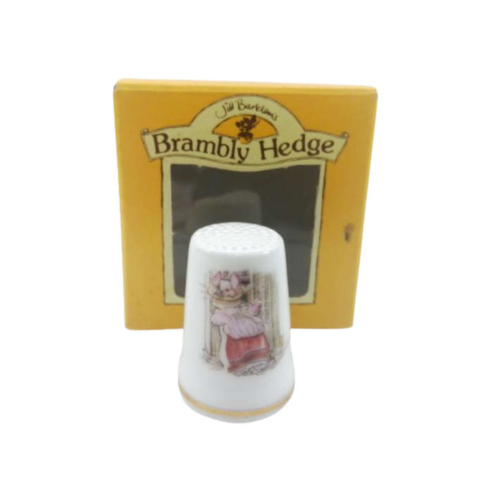 Royal Doulton Brambly Hedge China Thimble Lady Woodmouse, Boxed