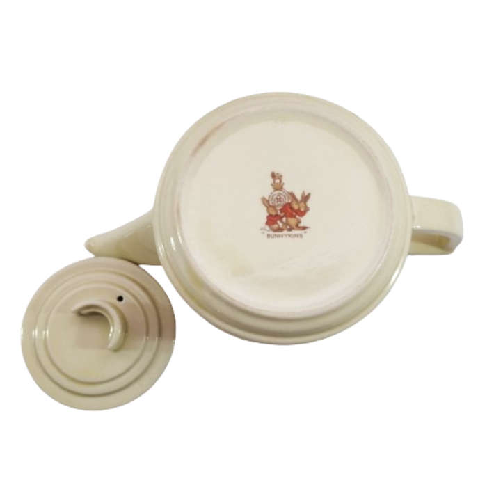 Royal Doulton Bunnykins Casino Shape Tea Pot 1937-1953 Signed