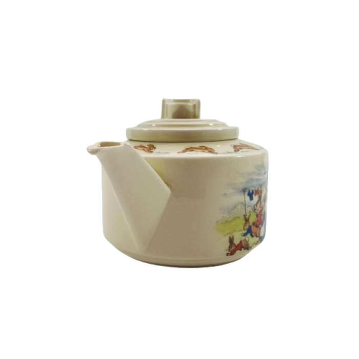 Royal Doulton Bunnykins Casino Shape Tea Pot 1937-1953 Signed