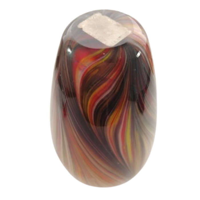 Murano Glass Bright Vibrant multicoloured with gold flakes vase