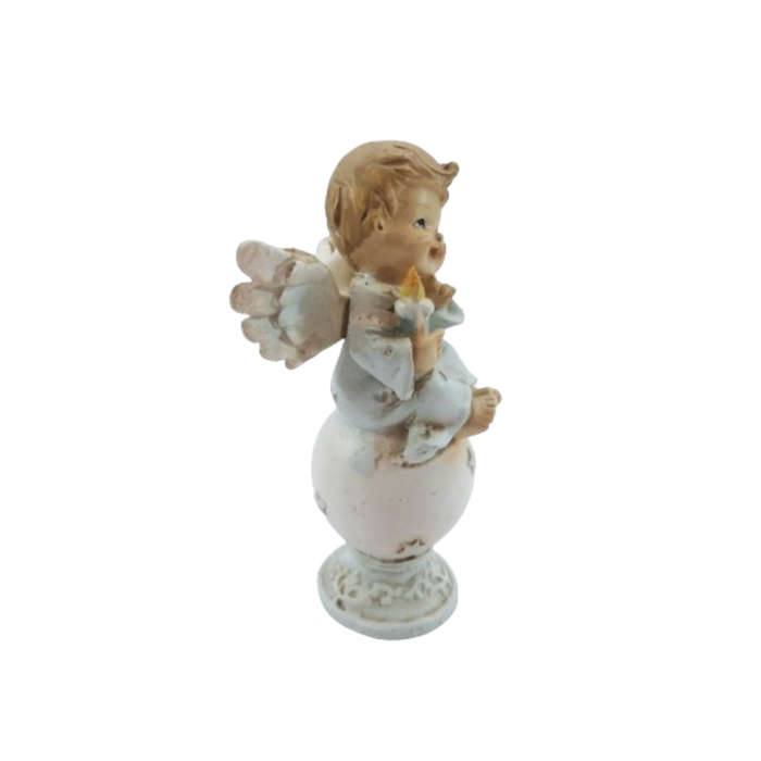 Sweet Angel Child Figurine Sat on a Ball