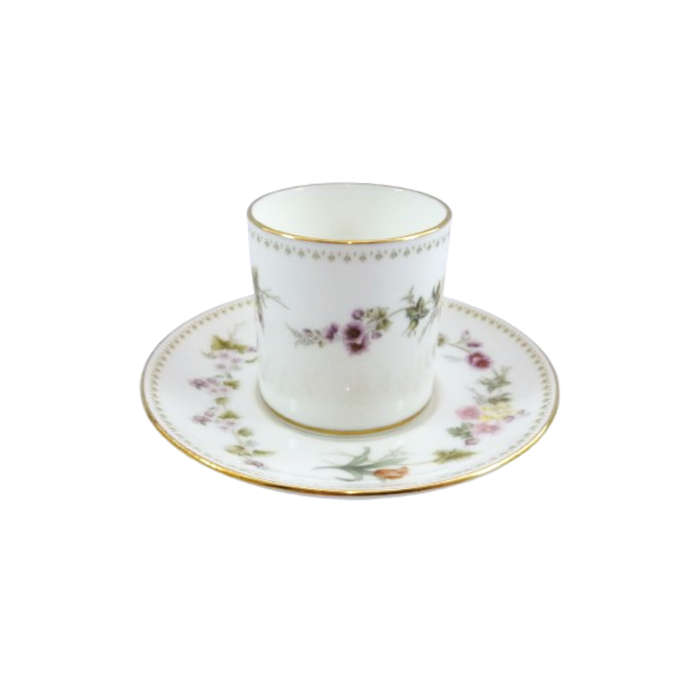 Wedgwood Mirabelle R4537 Coffee Cup and saucer demitasses