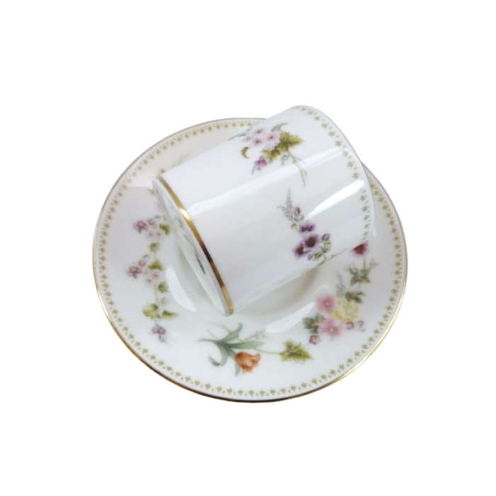 Wedgwood Mirabelle R4537 Coffee Cup and saucer demitasses