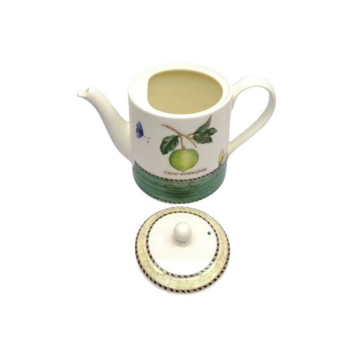 Wedgwood Sarah`s Garden Teapot Green Citrus Aurantifolia Ice Tea Recipe 1997