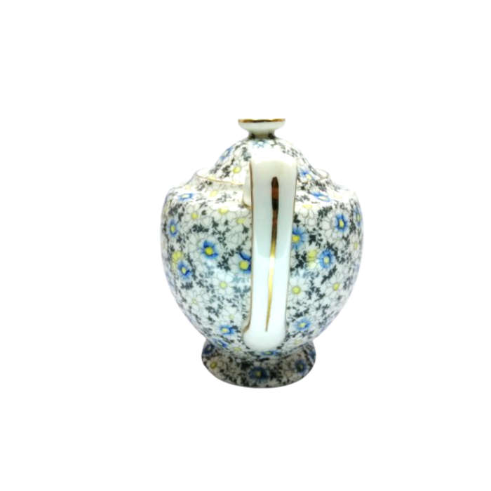 Royal Doulton bone china Blue and Yellow Art Deco Daisy Chintz  Teapot