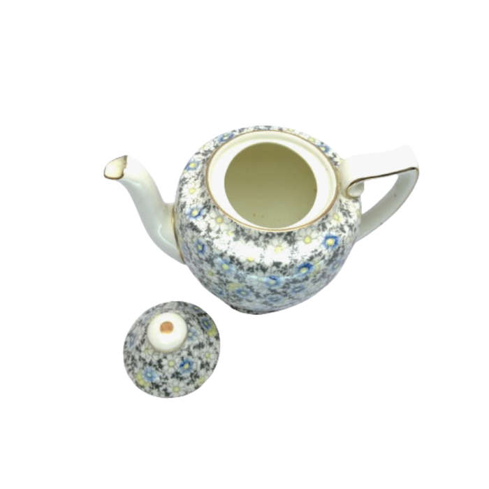 Royal Doulton bone china Blue and Yellow Art Deco Daisy Chintz  Teapot