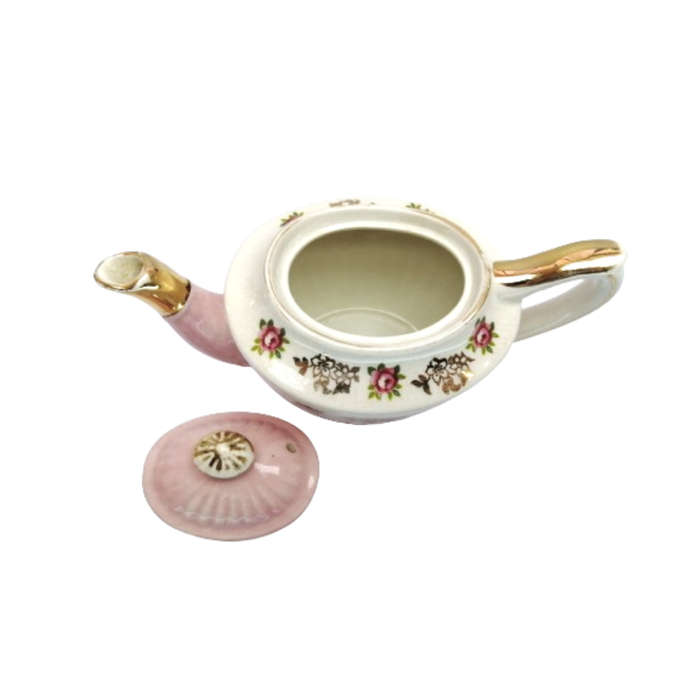 Gibson vintage Pink and gold Tea Pot
