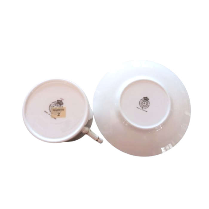 Royal Worcester Coffee Cup & Saucer To Commemorate Charles & Diana Wedding