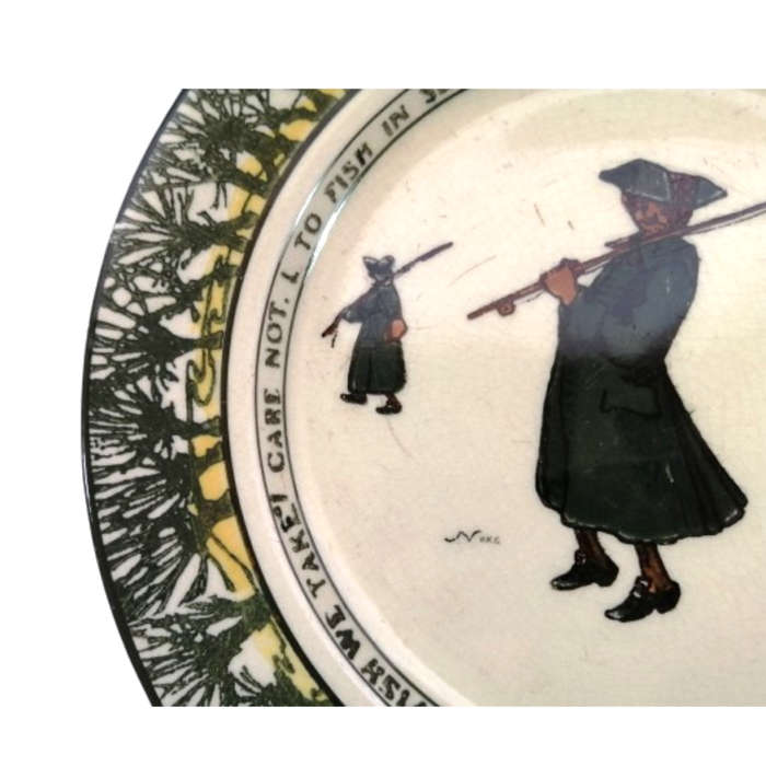 Royal Doulton Isaac Walton Ware `Gallant Fishers` Rack Plate D2312