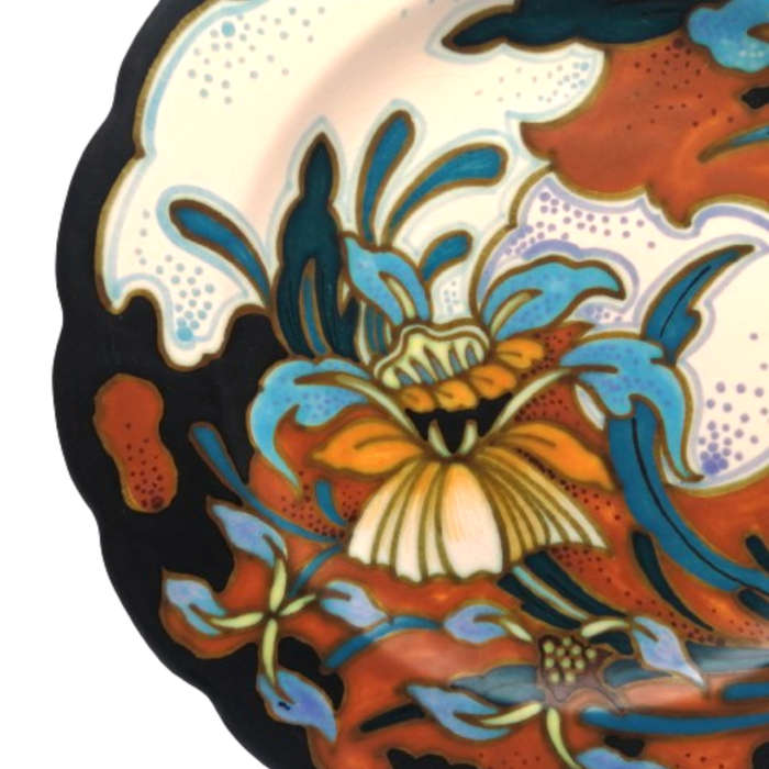 Gouda Pair of Art Deco Wall Plates  500/1983