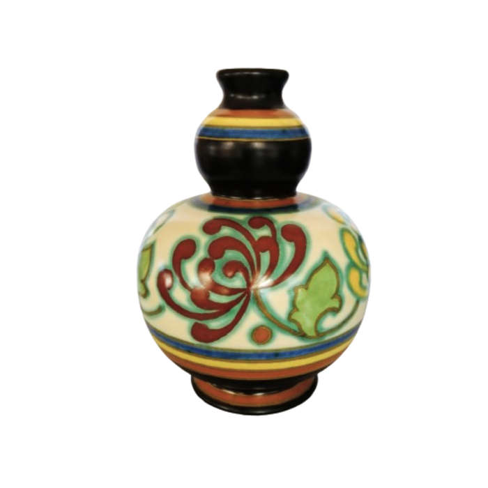Gouda Vlymen Zuid Holland Large Hand Painted Vase c.1925