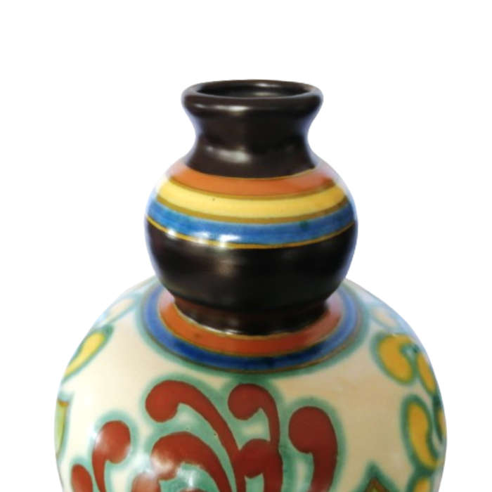 Gouda Vlymen Zuid Holland Large Hand Painted Vase c.1925