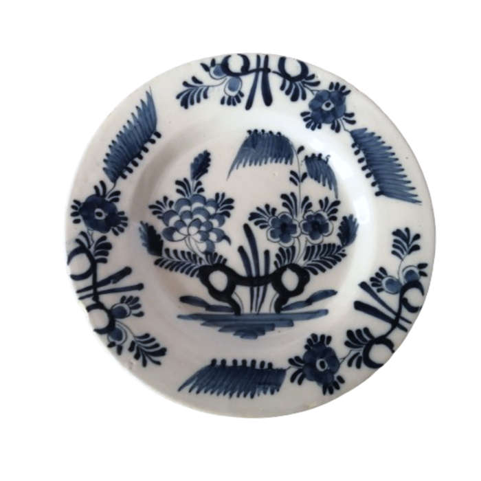 Delft Holland c18th Decorative Wall Plate Hand Painted
