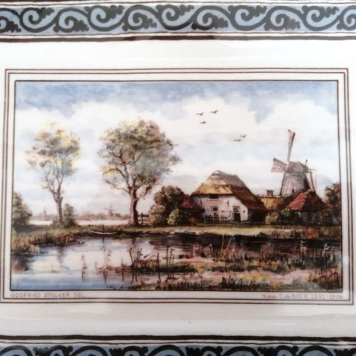 Holland Delft Westraven Decorative Wall Plaque Naar Tide Bock
