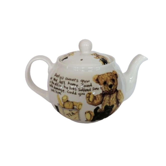 Roy Kirkham Classic Teddy Lost Bear Porcelain Large Teapot