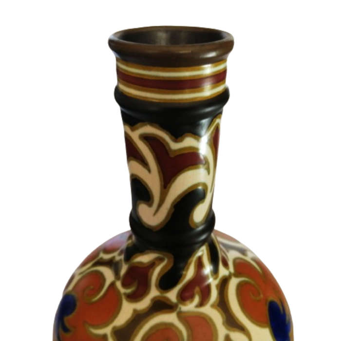 Gouda Holland Large Hand Painted Vase c.1927