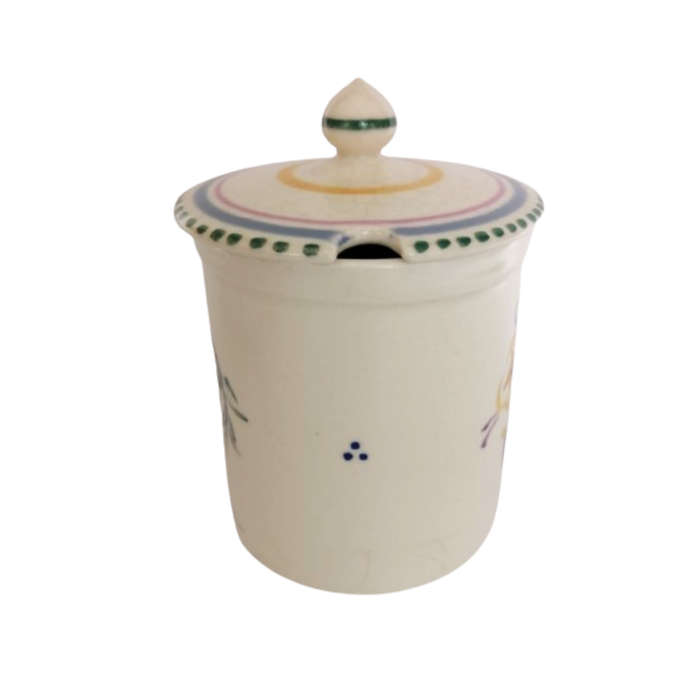 Poole Pottery Hand Painted Lidded Jam Pot 1920