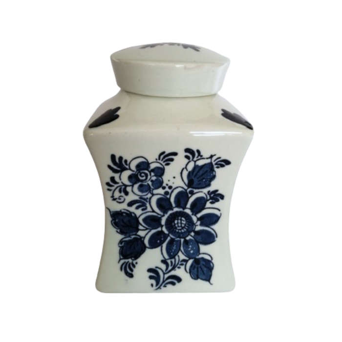 Blauw Delft Distel Tea Caddy No1700 Hand Painted