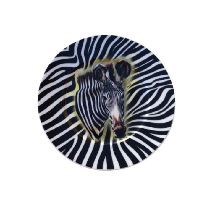 Limoges Wild Life Zebra by Email de Limoges Wall Plate