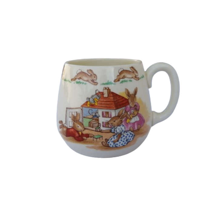 Royal Doulton Bunnykins  Bunnies on Swing  Don Mug