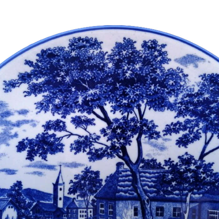 Holland Delft Decorative Large Charger Wall Plate Church