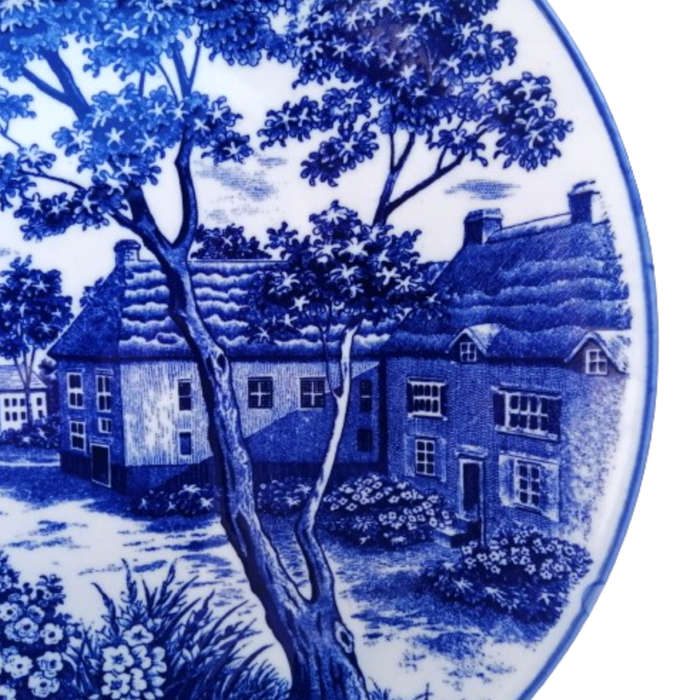 Holland Delft Decorative Large Charger Wall Plate Church