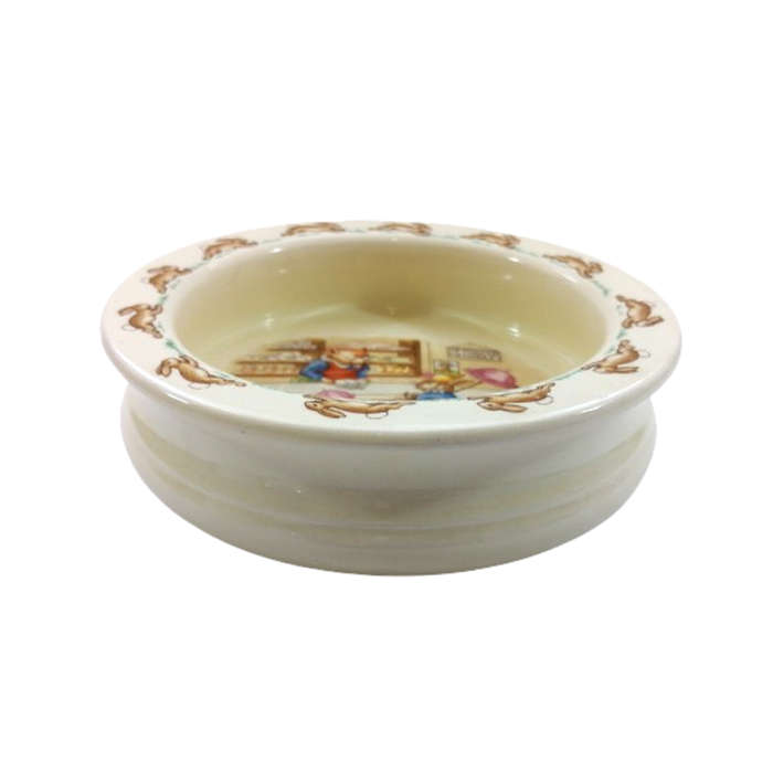 Royal Doulton Bunnykins Porridge Bowl  Mrs Rabbit Shopping