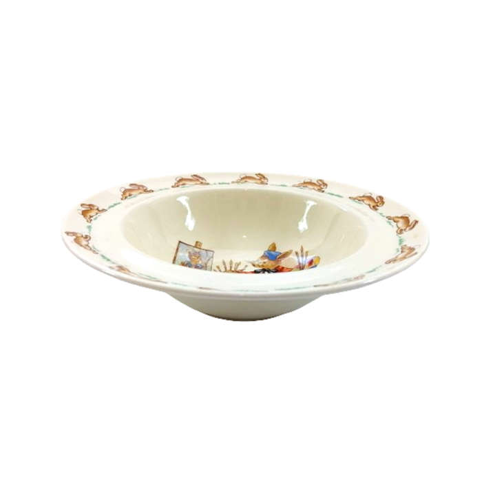 Royal Doulton Bunnykins Cereal Bowl  Signed Painting Bunny
