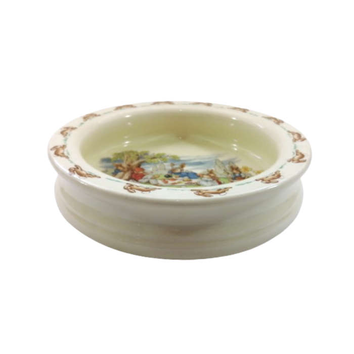 Royal Doulton Bunnykins Signed Picnic Porridge Bowl