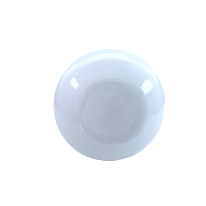 Medium Gourd-shape Opaque White Glass Vase